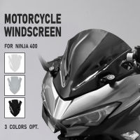 กระจกบังลม Ninja250 Ninja400สำหรับรถจักรยานยนต์คาวาซากินินจา400 250 2018-2023อุปกรณ์เสริมตัวเบี่ยงกระจกหน้ารถ