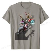 T-Shirt, Raptor  Fight Tyrannosaurus  Terror Fashion Printing Tees Cotton Tshirts for Male Crazy