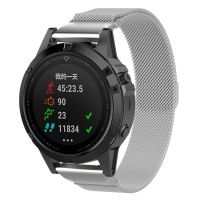 【สต๊อกพร้อม】สำหรับ Garmin Fenix 7X แถบนาฬิกาแบบ Milanese