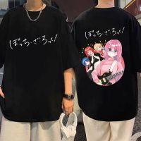 Japan Anime Bocchi The Rock T Shirt Mens Womens Hitori Gotoh Yamada Ryo Kita Ikuyo Ijichi Nijika Double-sided Graphic T Shirts