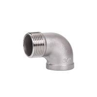 [HOT] 1/8 quot; 1/4 quot; 3/8 quot; 1/2 quot; 3/4 quot; 1 quot; 1 1/4 quot; 1 1/2 quot; NPT Female To Male Thread 304 Stainless Steel 90 Degree Elbow Pipe Fitting Connector