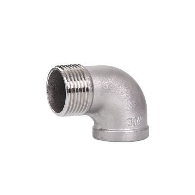 1/8 1/4 3/8 1/2 3/4 1 1-1/4 1-1/2 NPT Female To Male Thread 304 Stainless Steel 90 Degree Elbow Pipe Fitting Connector