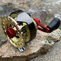 ZZOOI Winter Ice Fishing Reels Crucian Carp Raft Fishing Reel Throwing Wheel Fly Raft Fishing Reel Fish Tackle Accessories