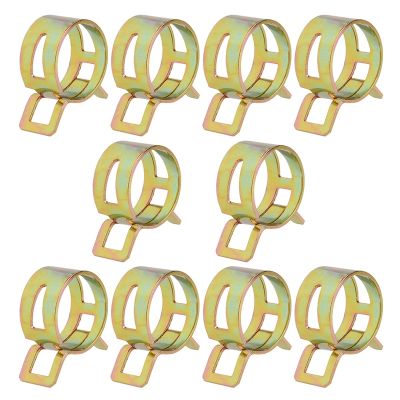 10Pcs 5-22mm Spring Clip Fuel Line Hose Water Pipe Tube Clamps Fastener Dropship