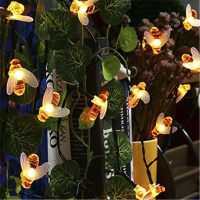 7M Solar Lights String 50 Led Honey Bee Shape Solar Powered Fairy Lights For Outdoor Home Garden Fence Summer Decoration