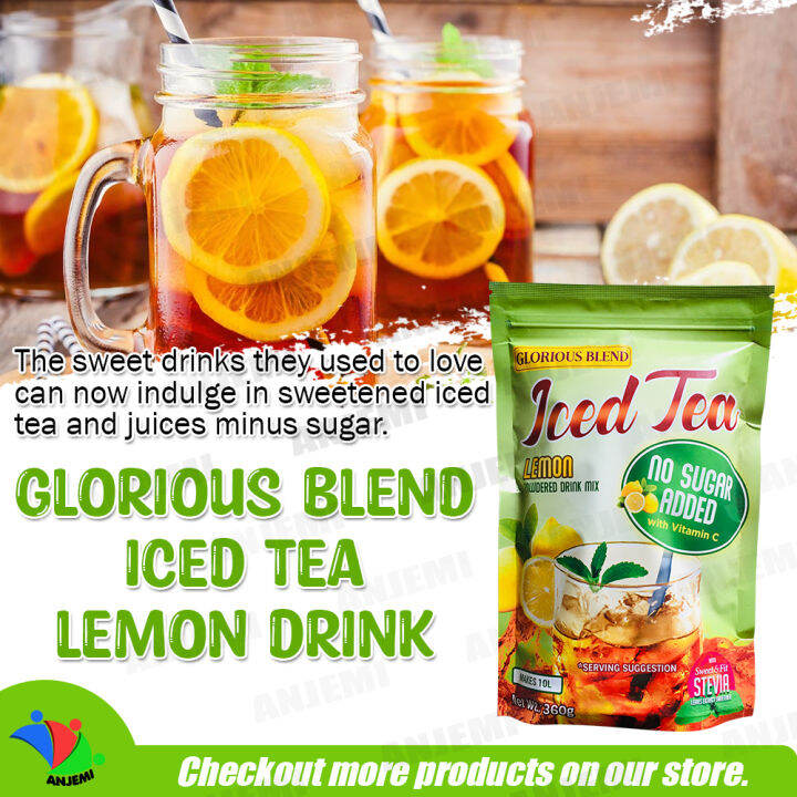 Glorious Blend Iced Tea Lemon 360g with Stevia Extract and Vitamin C