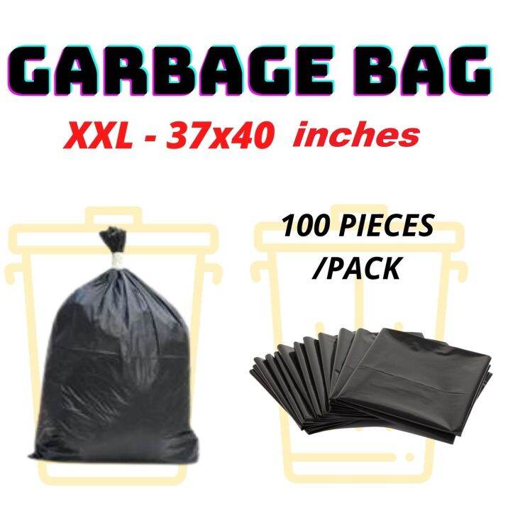 Black Garbage Bag XXL (37x40 inches)100Pcs Lazada PH