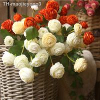 【hot】✖  High-End Ranunculus roses silk Artificial Flowers wedding Decoration maraige bridal floral room decor flores artificiales