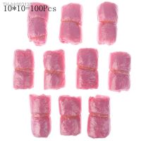 ☫▽◊ 100Pcs Pink Waterproof Shoe Cover Thick Cleaning Shoe Cover Plastic Waterproof Disposable Shoe Covers Rainy Day Carpet Floor