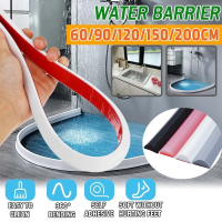 ซิลิโคนห้องน้ำ Water Stopper Blocker ประตูด้านล่างซีล Strip GUARD Blocker แห้งและเปียก Partition Partition Water Barrier-zhi qing trade