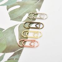 20pcs/40pcs/80pcs150pcs/box Mini Heart Gold Rose Gold Color Clip Bookmark Binder Office Accessories Paper Clip Stitching Clip