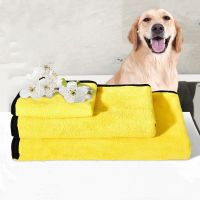 Quick-Drying Pet Dog And Cat Towels Soft Fiber Towels Water-Absorbent Bath Towel Convenient Pet Shop Cleaning Towel Pet Supplies