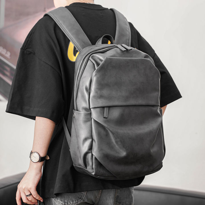 ce-ใหม่กระเป๋าเป้แฟชั่นกระเป๋าฉบับภาษาเกาหลีผู้ชาย-กระเป๋าเป้สตรีทเป้สะพายหลังคอมพิวเตอร์กระเป๋านักเรียนนักเรียน
