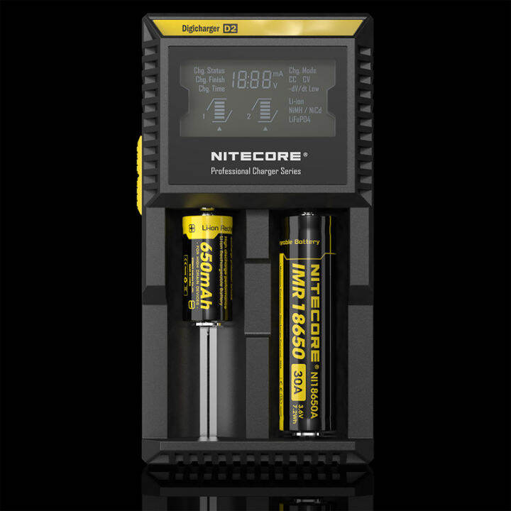 แท่นชาร์จเปล่า-nitecore-d2-ของแท้-โค้ดบนกล่องเช็คได้