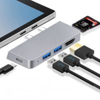 สำหรับพื้นผิว Pro 8/9แท่นวางมือถือที่รองรับ4K-HDMI, USB-C,ช่องเสียบบัตร TF