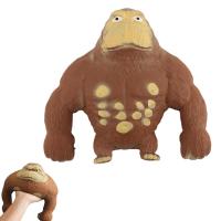 Simulation Decompression Gorilla Toy Elastic Creative Stress Relief Decompression Vent Stretching Funny Tricky Toy Squeeze Toy Squishy Toys