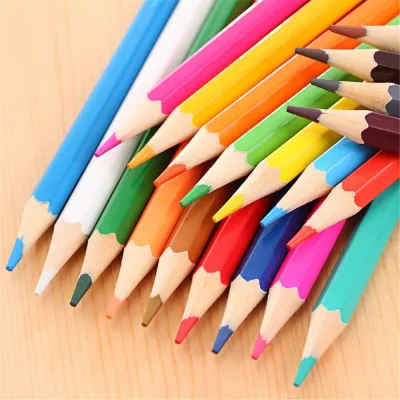 【CC】✟○❁  12Colors Colored Pencils Set Non HB Colorful Lead Painting Sketching for Children