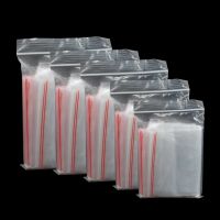 100pcs/pack Small Zip Lock Plastic Bags Reclosable Transparent Bag Vacuum Storage Bag Clear Bags Thickness