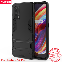 NUBULA สำหรับ Realme X7 Pro (6.55นิ้ว) ปลอกหุ้มเคสมือถือกันกระแทกป้องกันเคสโทรศัพท์ Hp Realme X7 Pro โทรศัพท์มือถือขาตั้งพร้อมฝาหลังสำหรับ Realme X7 Pro