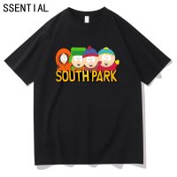 【Mens clothing】เสื้อยืดวินเทจอะนิเมะ S-South Park T-ShirtTShirt Unisex เสื้อผ้า HighCotton Tops ผู้ชาย/ผู้หญิง Hip Hop Sweatshirt