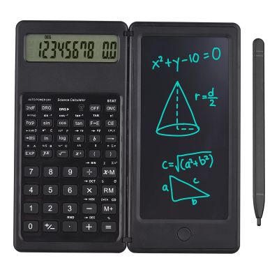 Upgraded Solar Scientific Calculator with LCD Notepad Functions Professional Portable Foldable Calculator for Students