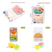 XZ [HOT XLKIWGHJKXWK 109]№ Random 3/4Pcs Bento Divider Cup Liner Lunch Box Soft Food Silicone Easy Clean Onigiri Accessories Reusable Sushi Storage