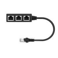 RJ45 Ethernet Cable Splitter Network Adapter Ethernet Splitter 1 to 3 Cable Suitable Super LAN Ethernet Connector Adapter Cables