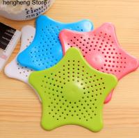 Star Sewer Outfall Strainer Bathroom Sink Anti-blocking Floor Drain Kitchen Filter Gadget Bathroom Accessories CF-41 Dishracks Sink accessories