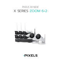 [Free ฮาร์ดดิสก์ HDD 2 TB] PIXELS ALL NEW X SERIES ZOOM 6+2 กล้องวงจรปิดไร้สาย หมุนได้ 180° ซูมไกล 4 เท่า พูดโต้ตอบฟังเสียง ความละเอียดคมชัด 3 ล้านพิกเซล