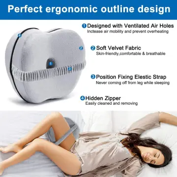 1PC Leg Pillow Ergonomic Side Sleeping Pillows Memory Foam Knee