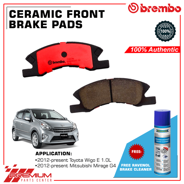 Brembo P16011N Front Ceramic Brake Pads for 2012Present Mitsubishi