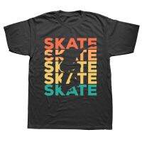 Funny Retro Vintage Skating Gift For Skaters T Shirts Graphic Streetwear Short Sleeve Birthday Summer T-shirt Mens Clothing XS-6XL