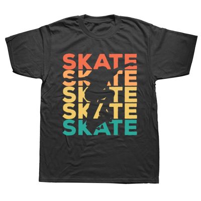 Funny Retro Vintage Skating Gift For Skaters T Shirts Graphic Streetwear Short Sleeve Birthday Summer T-shirt Mens Clothing XS-6XL