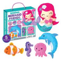 SALE CLEARANCE- Mermaid &amp; Friends 5 Project DIY Sewing Kit,Age 5+,Kids crafts,Kids DIY, Kids toys,DIY Kids,Sewing Kit,Kids Craft kit, Avenir, ชุดเย็บตุ๊กตา, ของเล่นสนุกๆ ของเล่นเสริมทักษะ, ของเล่นเด็ก 7 ขวบขึ้น