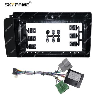 SKYFAME Car Frame Fascia Adapter Canbus Box Decoder Android Radio Dash Fitting Panel Kit For Volvo XC70 V70 S60