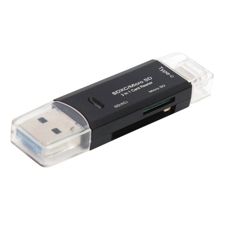 (Xiaobaide electronic)SD Card Reader 3 USB 3.0 in 1 OTG Memory TypeC