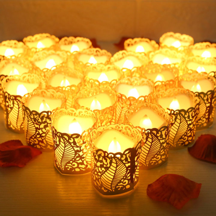 flameless-ชาแสงเทียนถ่านไฟฉาย-led-เทียนทีไลท์ด้วยโคมไฟกระดาษสำหรับงานแต่งงานวาเลนไทน์ฮาโลวีนคริสต์มาส