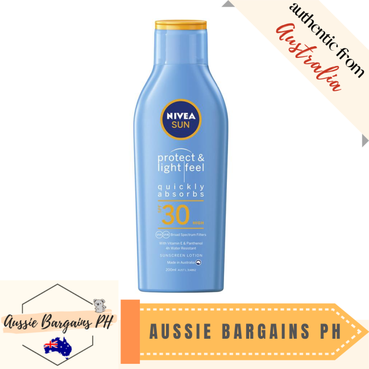 Nivea Sun SPF 30+ Protect & Light Feel Sunscreen Lotion 200ml [EXP DATE