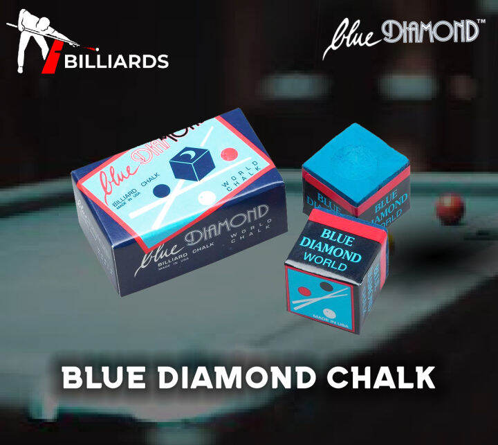 ORIGINAL Blue diamond Billiard Chalk tisa ng tako 2 pieces Billiards
