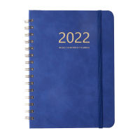 Schedule Book Men Women Soft Leather Notebook 2022 Diary with Autological Calendar Memo Pad Stationery Academic Planner