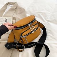Brand Leather Fanny Pack Fashion Lady Shoulder Bag Simple Designer Luxury Crossbody Bag Female Cross Body Bag Waist Bags Women