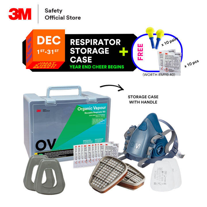 {VALUE DEAL} 3M Ultimate Comfort Painting/ Epoxy Respirator 7500 Series Set [7501/ 7502/ 7503