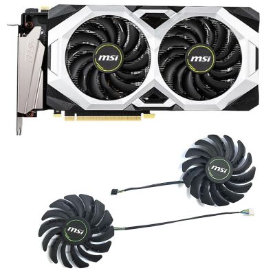 PLD09210S12HH DC 12V 4PIN 0.40A 85MM ที่ทำความเย็น GPU RTX2070สำหรับ MSI Geforce RTX 2060 2070 2080 Super Ventus XS พัดลม OC การ์ดจอ