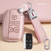 ❐☑ Car Leather Key Case Cover Holder For Land Rover Range Rover Discovery 5 Sport Evoque Freelander 2 Velar Key Protector