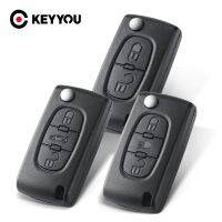 KEYYOU 2/3/4 BTN Remote Car Key shell Case For Citroen Coupe VTR C2 C3 C4 C5 C6 C8 Berlingo Picasso Xsara for Peugeot