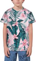 Floral Flowers Tropical Plants T- Shirt Short Novelty for Boys and Girl