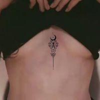 New Star Moon Lotus Flower Art Waterproof Juice Tattoo Stickers Fake Tattoos for Woman Totem Body Temporary Tattoo Arm Wholesale