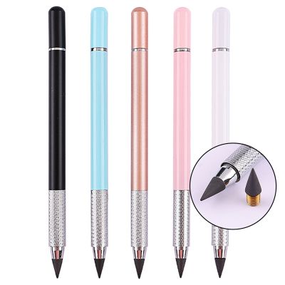 ☒ 11PCS/Set Metal Infinity Writing Eternal Pencil HB No Ink Magnetic Suction Nib Art Sketch Pencils School Kawaii Stationery Gifts