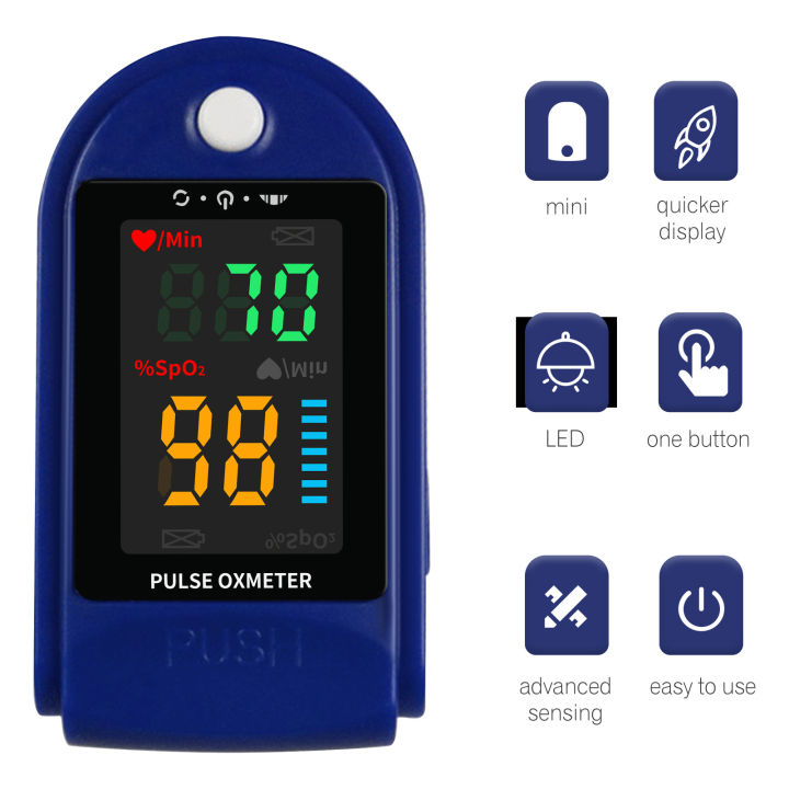 Fingertip Pulse Oximeter Mini SpO2 Monitor Oxygen Saturation Monitor