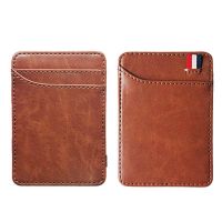 New Fashion Slim Mens Leather Magic Wallet Korea Design Credit Card Holder Women Small Cash Clip Bilfold Man Clamps for Money